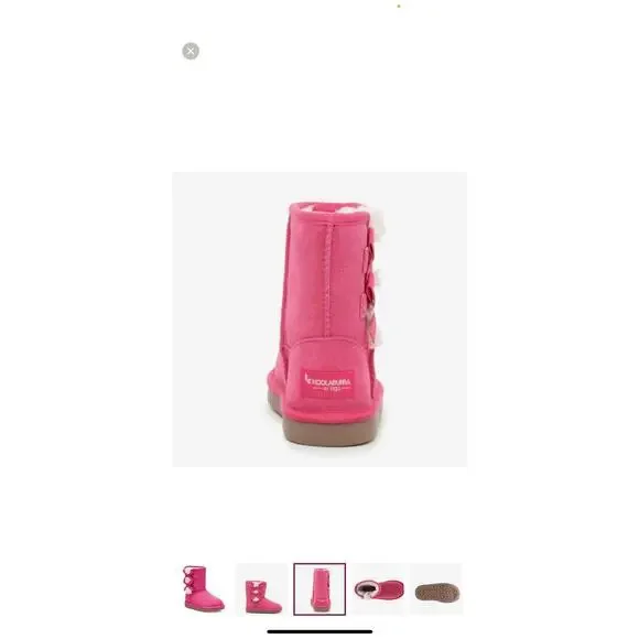 Koolaburra by UGG Victoria short toddlers boots
 pink brand new size 8 - Picture 2 of 7